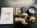 Inta PRVG22 15mm/22mm Adjustable Pressure Reducing Valve with Gauge