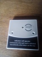 C-Tec NC809DBBT Conventional Accessible Toilet Reset Point with Sounder brail