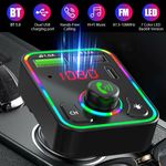 Wireless Bluetooth Car Kit FM Transmitter USB+PD Charger Audio MP3 Music Player