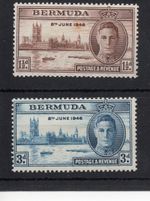 British Commonwealth - Omnibus - 1946 Victory - Bermuda -  mint set