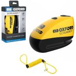 Oxford Screamer7 Motorbike Motorcycle 7mm Loud Security Alarmed Disc Lock Yellow