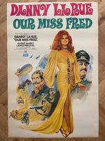 Our Miss Fred 1972 Original British Film Movie Poster Danny La Rue War Comedy