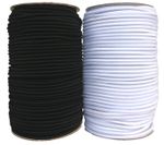 Round Elastic Cord Black / White, Hat, Face Masks, Beading, Crafts 1mm/2mm/3mm 