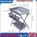 Baby Changer Unit Table Nursery Changing Station With Baby Bath Mat And Storage
