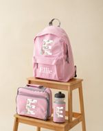 Personalised Kids Unicorn name Backpack, Rucksack ,Lunch Box, Bottle-2 sizes