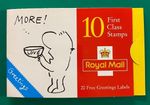 GB 1996 10 x 1st CLASS GREETINGS STAMP BOOKLET KX8