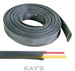 Braided Cable Sleeving Sheathing Black Electrics Wire Car Harnessing Auto Marine