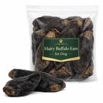 Large Hairy Beef Cow Ears for Dog 100% Natural Air Dried Beef Chew Pet Treats