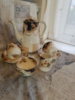 Coffee Set Antique Wood & Sons‘Royal’ Imari Pot Cups Saucers Creamer Sugar Pot