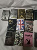 Job Lot Zippo Lighters x34  Genuine USA Mixed Designs Collectable Bundle