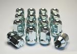 Set of 16 x 7/16" UNF, 19mm Hex Alloy Wheel Nuts (Silver)