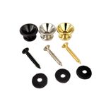 2PCS Guitar Strap Lock Pins Metal Button Locks Electric Bass Ukulele UK