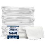 100 New White Knit T-Shirt Cleaning Rags - 20x20 Precision Cut 10 Packs Bulk