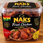 NAKS Fried Chicken - Authentic Ghanaian Regional Cuisine Taste, Plastic Tub