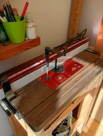 UJK Compact Cast Iron Router Table Table Lift Fence and Makita Router RP2301FC