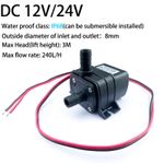 4.8W DC 12V 24V Submersible Water Pump 240L/H Silent Aquarium Pump FREE DELIVERY