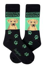 Rhodesian Ridgeback Crew Socks Unisex Green