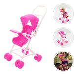 NEW Pink Doll Stroller, Baby Play House Mini Toy Car, Fun Game Party Gift UK
