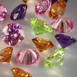 CUBIC ZIRCONIA LOOSE GEMS ROUND BRILLIANT CUT 1.5-3mm 12 COLOURS VARIOUS PACKS