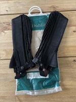 C12 L14 Black Dublin Half Chaps
