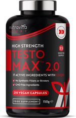 Testosterone Booster for Men Testomax 2.0 - Energy Muscle Growth Strength Desire