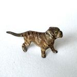 Antique Tiger Bronze Miniature Austrian Cold Painted Tiny Cat Ornament Small