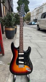 Aria STG Series Stratocaster - customised black headstock, great Strat copy