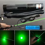 990miles 532nm Green Laser Pointer Pen Astronomy Visible Beam Rechargeable Lazer
