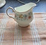 Duchess Evelyn Bone China Floral Creamer Jug with Handle, Made in England