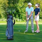 Golf Stand Bag with 4 Way Dividers Navy Blue