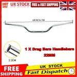 Universal 7/8" inch Motorbike Handlebars Chrome Silver Motorcycle Drag Bars 22mm