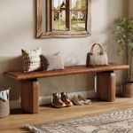 63'' Modern Solid Wood Entryway Bench Indoor End of Bed Bench Seat for Bedroom