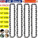 4 Pack 12/14/16/18/20 Inch Chainsaw Saw Chainsaw Blade 45-76 Drive Links Tool UK