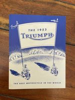 1953 Triumph Johnson Motors Inc TriCor Motorcycle Sales Brochure