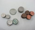 US Dollar Coins:  Half  x 1, Quarters , Dime, 5 cents, 1 cents