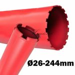φ26 - 244mm Diamond Core Drill Bit Wet Dry Saw Hole Cutter Drilling Tool Ceramic