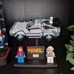 Display Stand for Lego Speed Champions Back to the Future Time Machine 77256