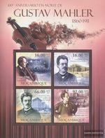 Stamps Mosambik 2011 Mi 4504-4507 Sheetlet MNH 2011 100. Death of Gustav Mahler