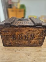 Vintage Wooden Egg  Ventilator Carrier Box Dairy Co Ltd London Belfast Edwardian
