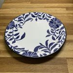Denby Malmo Bloom salad plate Cobalt Blue White Pattern Discontinued Rare 