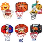 Kids Basketball Hoop with PVC Backboard Pump and Ball Indoor Outdoor Sports