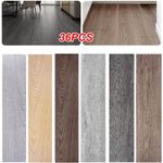 5m² Floor Planks Tiles Self Adhesive Wood 36Pcs Effect Vinyl PVC Flooring Plank