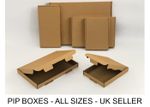 Large Letter box Royal Mail PIP Boxes C4 C5 C6 C7 DL Card board Postal Mailing