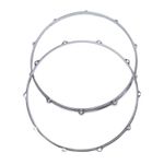 2Pcs Drum Hoop Set 10 Hole 14in Alloy Sound Improvement Decorative Drum Hoop FIS