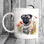 Pug Dog Mug - Ideal Gift, Present, Birthday, Christmas