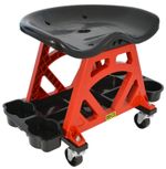 B-G Mechanics Mobile Work Seat - Ergonomic Shape Stool Garage/Workshop/Detailing