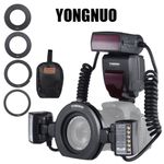 YONGNUO YN24EX TTL Marco Ring Flash Speedlite Flash + Adapter Rings for Canon