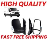 Ford Transit Mk8 2014-2019 Black Manual Short Arm Wing Door Mirror Right