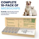 10x Pet Microchips for Cats/Dogs | DEFRA & ISO Compliant | Uk-Made