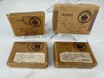 Lot of 4 Original WW2 Era Card OHMS Medal Boxes - WWII British Army Air Ministry